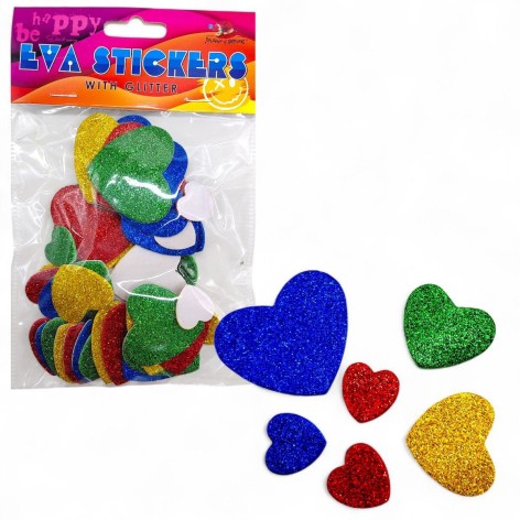 Декоративные клейкие формы из EVA, блестки 48 шт.