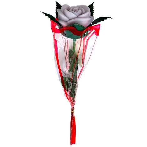 Светяшка "Роза" 40 см (БЕЛАЯ)