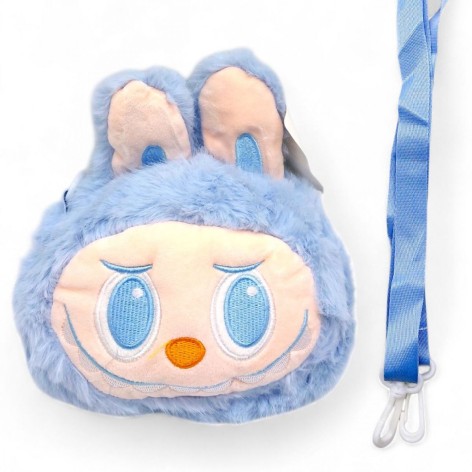 Мягкая игрушка-сумочка "LABUBU/ЛАБУБУ" (ГОЛУБОЙ)