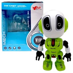 Металлический индуктивный робот, свет, звук (Салатовый)