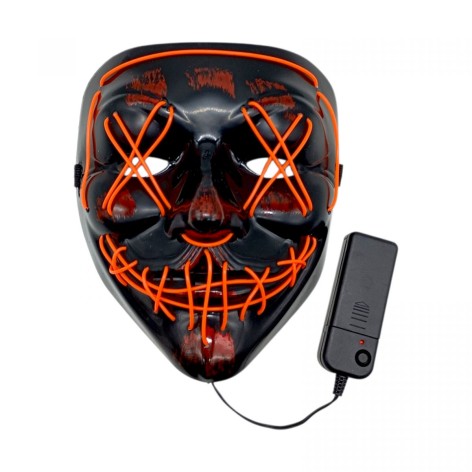 Неоновая маска Судная ночь Judgment Night оранжевый