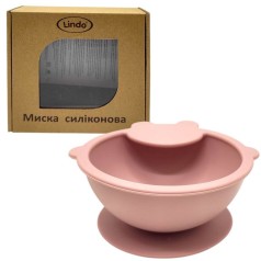 Мисочка силіконова (рожевий)