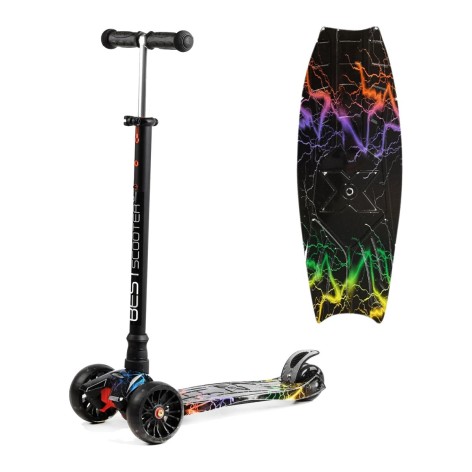 Самокат триколісний “Best Scooter: Яркие молнии"