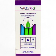 Ручка масляная RAINBOW. 0,7 мм. синяя, микс видов, цена за 1 штуку
