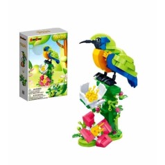 Конструктор "Птички" (247 эл) 2в1:Оранжевая птичка/Павлин