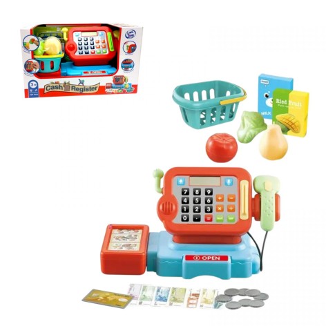 Кассовый аппарат с набором (батар.муз.свет.кор.33*16*20)