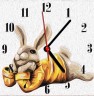 Часы-картина по номерам "Кролик", 30х30 см