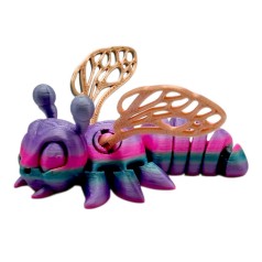 Печатная 3D фигурка пчела, в боксе (РОЗОВАЯ), 3D печать