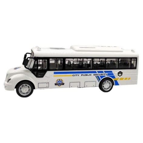 Машинка пластиковая "Автобус SECURITY" (БЕЛЫЙ)