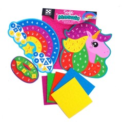 Набор для творчества с плюшевой мозаикой «Единорог и Радуга» укр