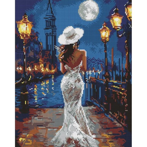 Алмазная мозаика "У причала" 40х50 см