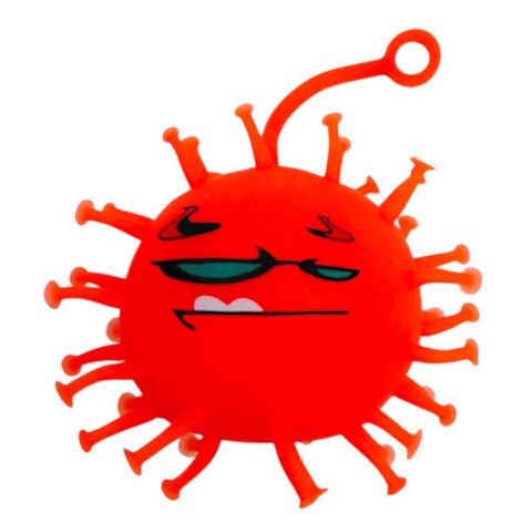 СЯЮЩИЙ ЁЖ КОРОНАВИРУС 9 СМ (Оранжевый)