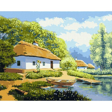 Картина по номерам "Каникулы у бабушки ©Ярослав Чижевский" ★★★★★
