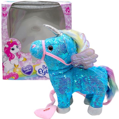 Интерактивная игрушка "Веселый Единорог" (ГОЛУБОЙ)