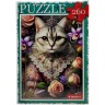 ПАЗЛЫ 260 ЭЛЕМЕНТОВ "КОТИК В ЦВЕТАХ"