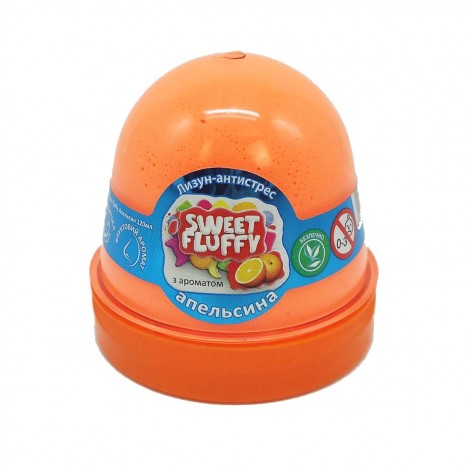 Лизун-антистресс "Sweet fluffy: Апельсин" 120 мл