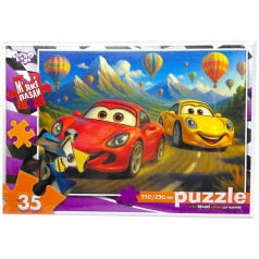 Детские мягкие пазлы 35 элементов (ТАЧКИ)