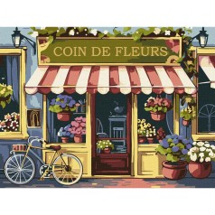 Картина по номерам "Цветочный уголок" 30х40см