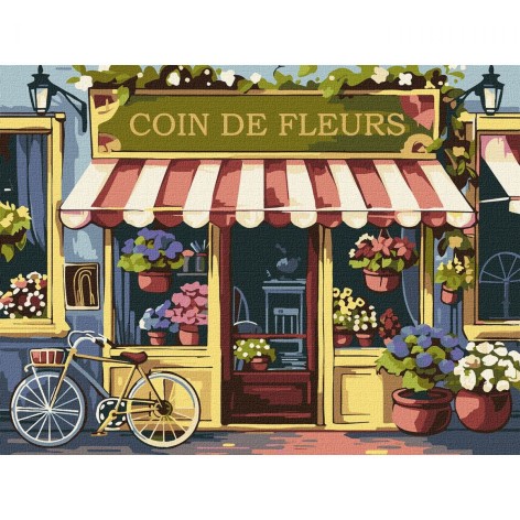 Картина по номерам "Цветочный уголок" 30х40см