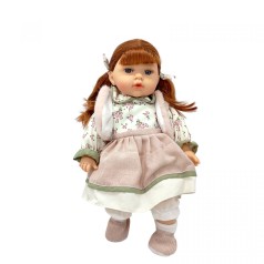 Кукла "Маленькая Госпожа" (РОЗОВАЯ) озвучено на украинском, мяконабивная, 46 см