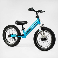 Велобег CORSO LAMBO LB-14802 (1) стальная рама, ручной тормоз, надувные колеса резиновые 14’’, алюминиевые обода, подставка для ног, подножка, звонок