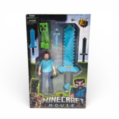 Набор "MINECRAFT": меч, 2 фигурки, в коробке (ВИД1)