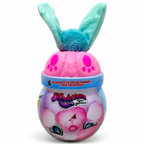 М’яка іграшка MISFITTENS W1 – ЗАЙЧИК У БАНЦІ (рожевий)