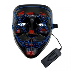 Неоновая маска Судная ночь Judgment Night синий