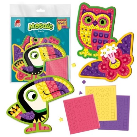 Набор для творчества (мягкая мозаика) "Птицы"