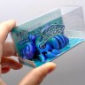 Печатная 3D фигурка пчела, в боксе (Оранжевая), 3D печать