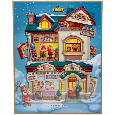 Деревянный вкладыш "Магазин игрушек"