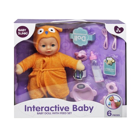 Пупс плюшевий "Interactive Baby", совеня