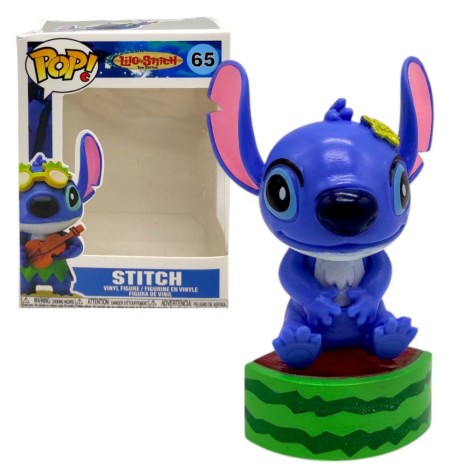 Игрушка-персонаж "Стич" (НА АРБУЗЕ) коробка - 11,5х16х6,5 см