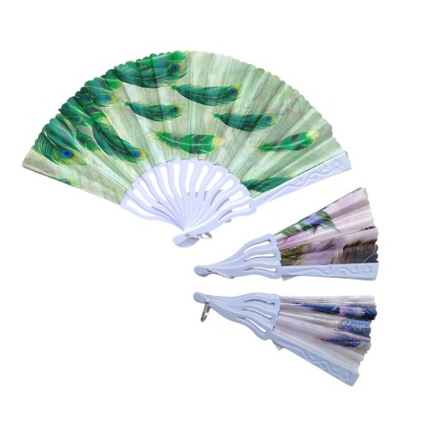 Віяло аксесуар Пірʼя мікс, 1 штука