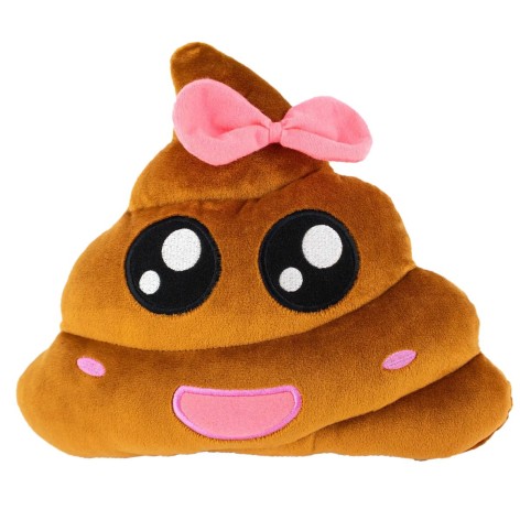 Мягкая игрушка "Смайлик emoji Мисс Какашка", 23 см