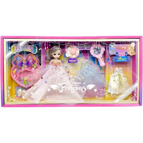 Лялька в коробці В (БІЛІЙ) СУКНІ