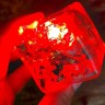Сквиш антистресс "Кубик льда" LED подсветка со звездочками 5 см