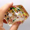 Сквиш антистресс "Кубик льда" LED подсветка со звездочками 5 см