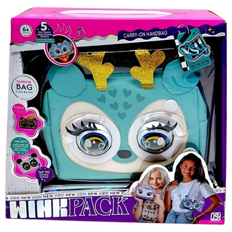 Интерактивная сумочка (моргает, звуки, музыка, реагирует на прикосновения) в коробке 25х24х10 см