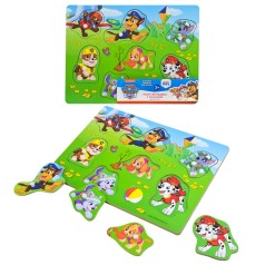 Деревʼяна іграшка KidsHits Paw Patrol пазли-вкладиші 30*22*1,5 см