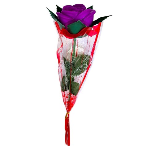 Светяшка "Роза" 40 см (ФИОЛЕТОВАЯ)