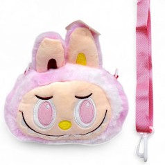 Мягкая игрушка-сумочка "LABUBU/ЛАБУБУ" (РОЗОВЫЙ)