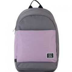 Рюкзак городской "GoPack", серый/розовый