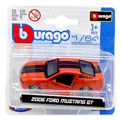 Машинка металлическая (коллекционная) "2006 Ford Mustang GT", оранжевый