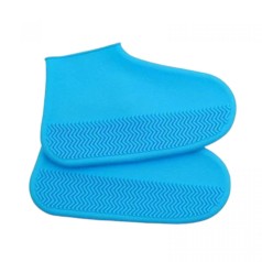 Бахилы на обувь водостойкие, (размер S 26-34) (силикон) (ГОЛУБОЙ)