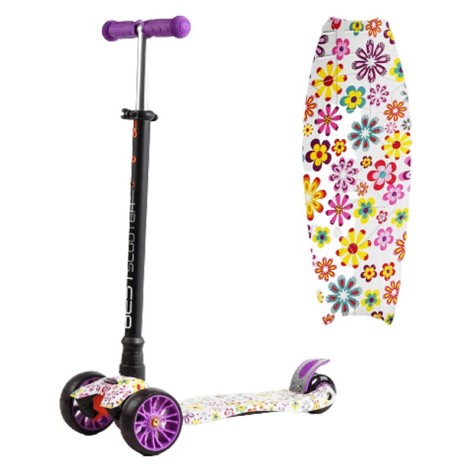 Самокат триколісний “Best Scooter: Цветы"