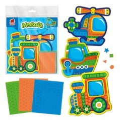 Набор для творчества (мягкая мозаика) "Транспорт"