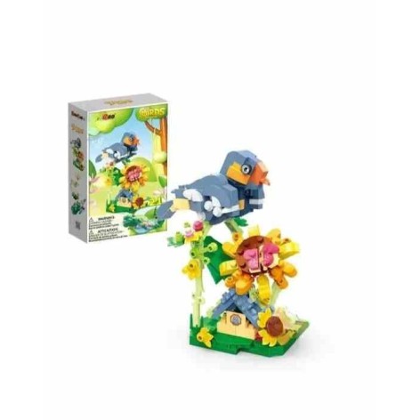 Конструктор "Птички" (272 эл) 2в1:Хрупкая птичка/Крокодил