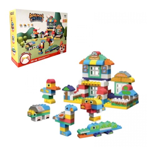 Конструктор мягкий (резиновый) 151дет.кор.38*10,5*29