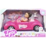 Ігровий набір "Лялька Лія в авто", рожевий